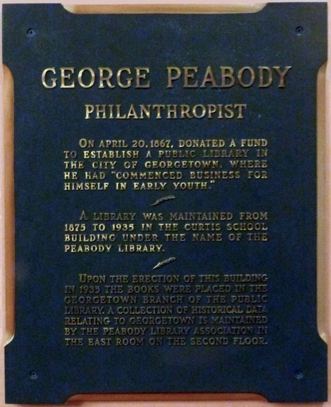 George Peabody<br>Philanthropist image. Click for full size.