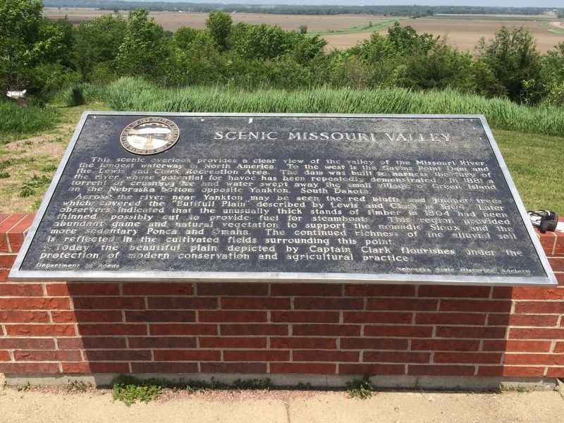 Scenic Missouri Valley Marker. Click for full size. Scenic Missouri Valley Marker image. Click for full size.
