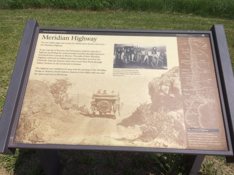 Meridian Highway Marker image. Click for full size.