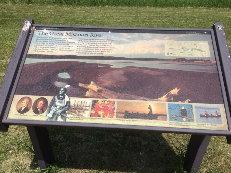 The Great Missouri River Marker. Click for full size. The Great Missouri River Marker image. Click for full size.