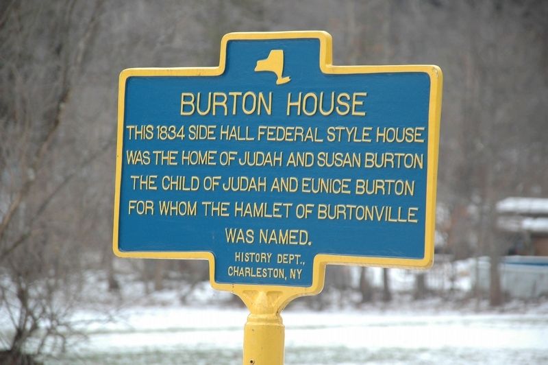Burton House Marker. Click for full size. Burton House Marker image. Click for full size.