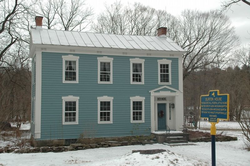 Burton House & Marker. Click for full size. Burton House & Marker image. Click for full size.