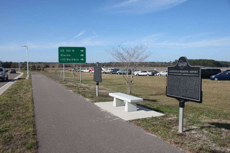 Gainesville Regional Airport Marker image. Click for full size.