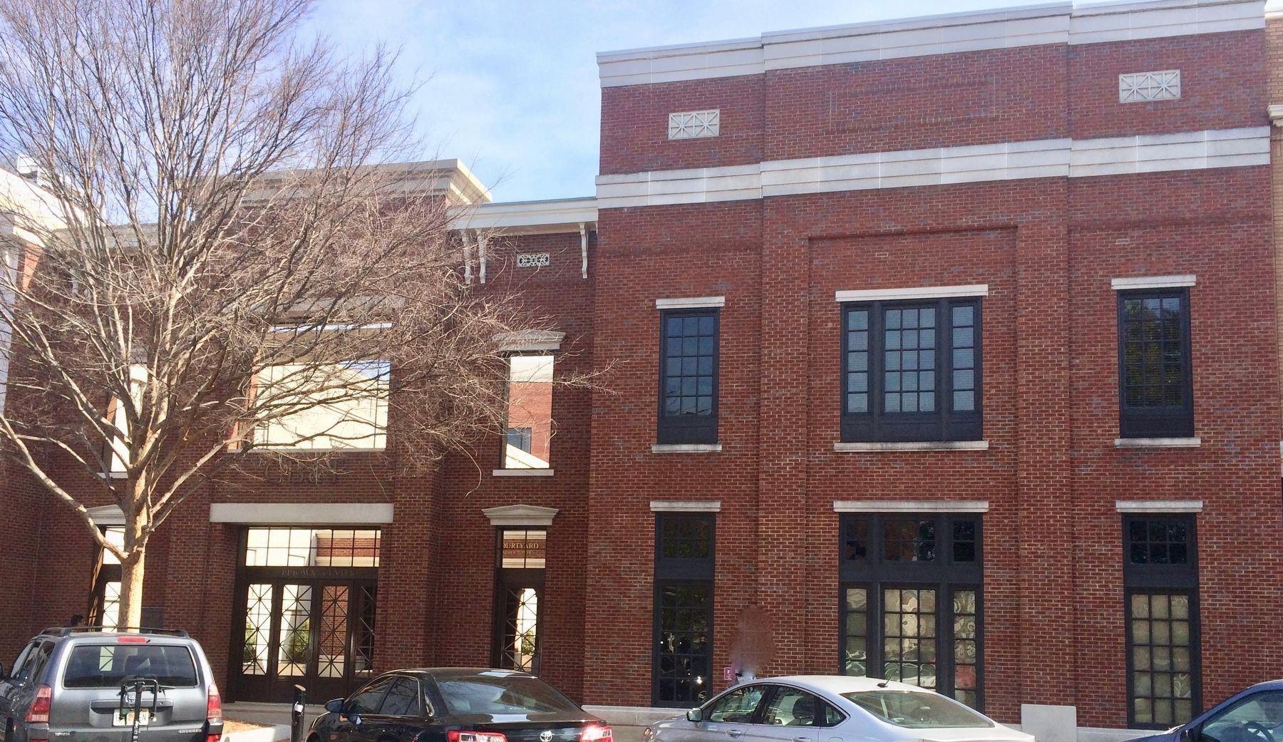 Kirven's Department Store Marker (on brick wall, just to right of tree). image. Click for full size.