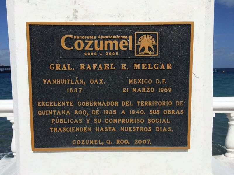 General Rafael E. Melgar Marker. Click for full size. General Rafael E. Melgar Marker image. Click for full size.