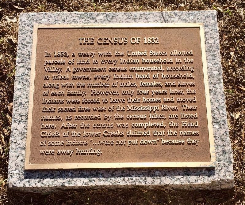 The Census of 1832 marker.. Click for full size. The Census of 1832 marker. image. Click for full size.