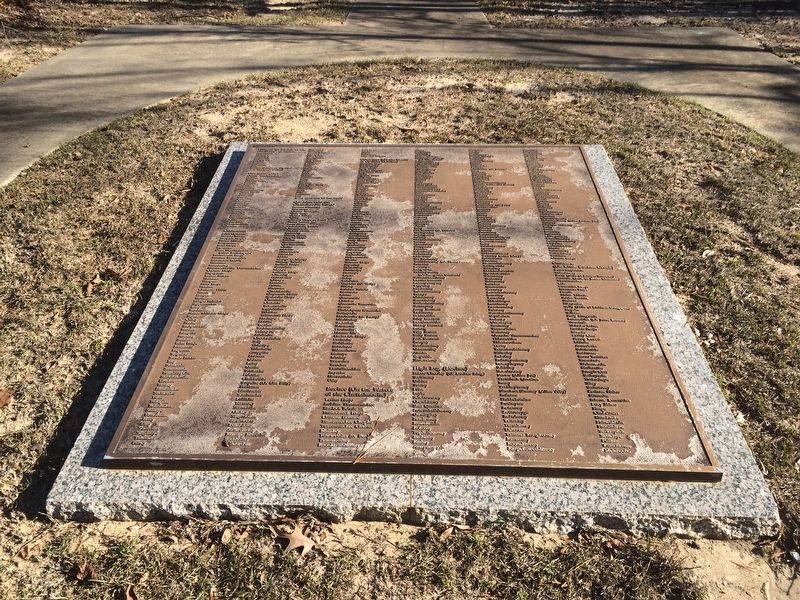 Part of the census listed on large plaque.. Click for full size. Part of the census listed on large plaque. image. Click for full size.