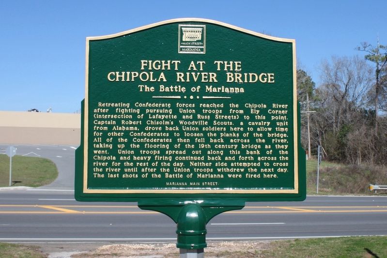 Fight at the Chipola River Bridge Marker image. Click for full size.