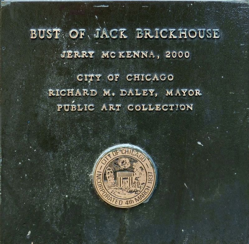 Bust of Jack Brickhouse. Click for full size. Bust of Jack Brickhouse image. Click for full size.