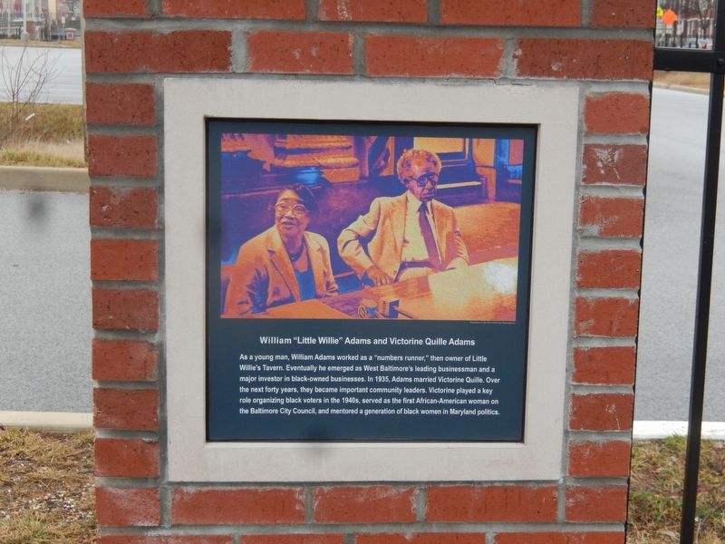 William “Little Willie” Adams and Victorine Quille Adams Marker image. Click for full size.