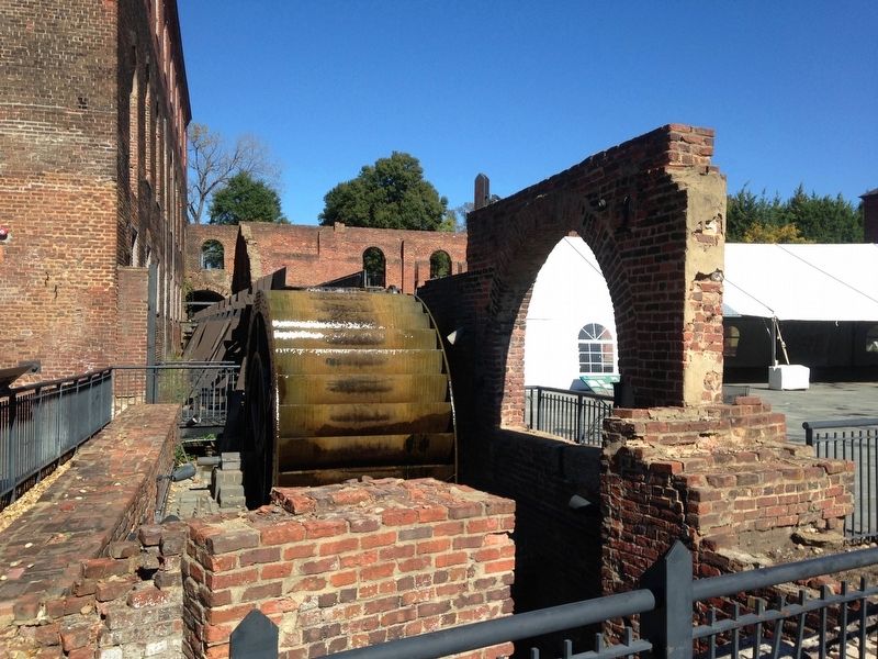 Reproduction of Tredegar's Overshot Waterwheel image. Click for full size.