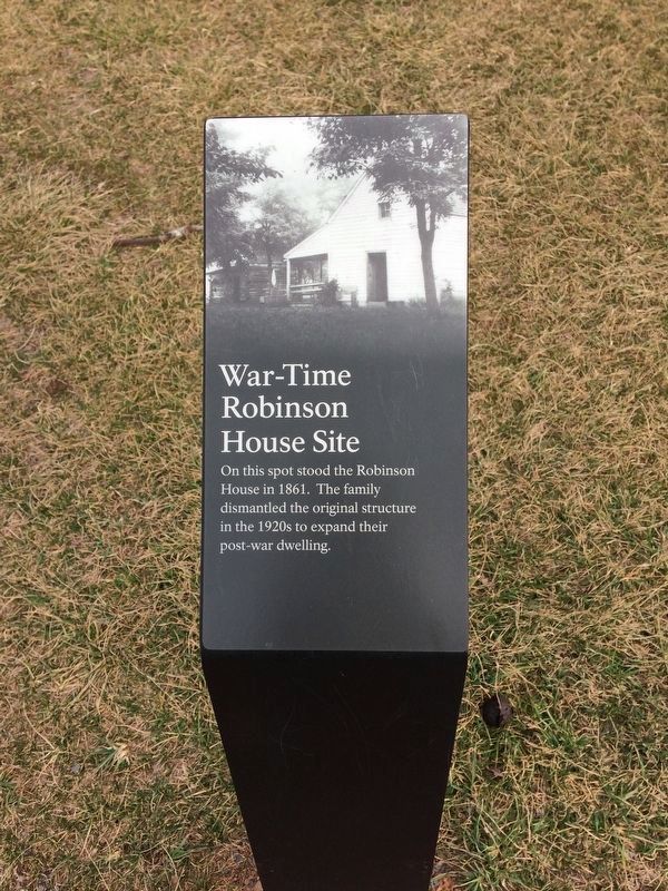 War-Time Robinson House Site image. Click for full size.