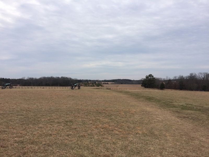 View of the Union Artillery Line on Matthews Hill image. Click for full size.