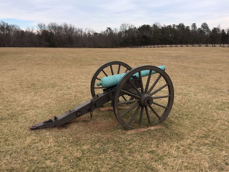 Union Artillery Piece on Matthews Hill. Click for full size. Union Artillery Piece on Matthews Hill image. Click for full size.