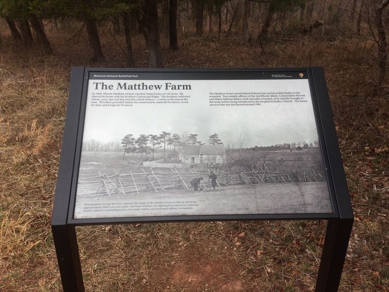 The Matthew Farm Marker image. Click for full size.