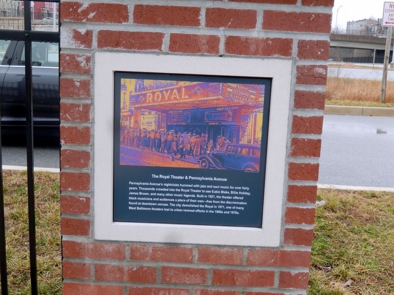 The Royal Theater & Pennsylvania Avenue Marker image. Click for full size.