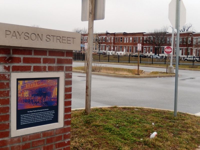 The Royal Theater & Pennsylvania Avenue Marker image. Click for full size.