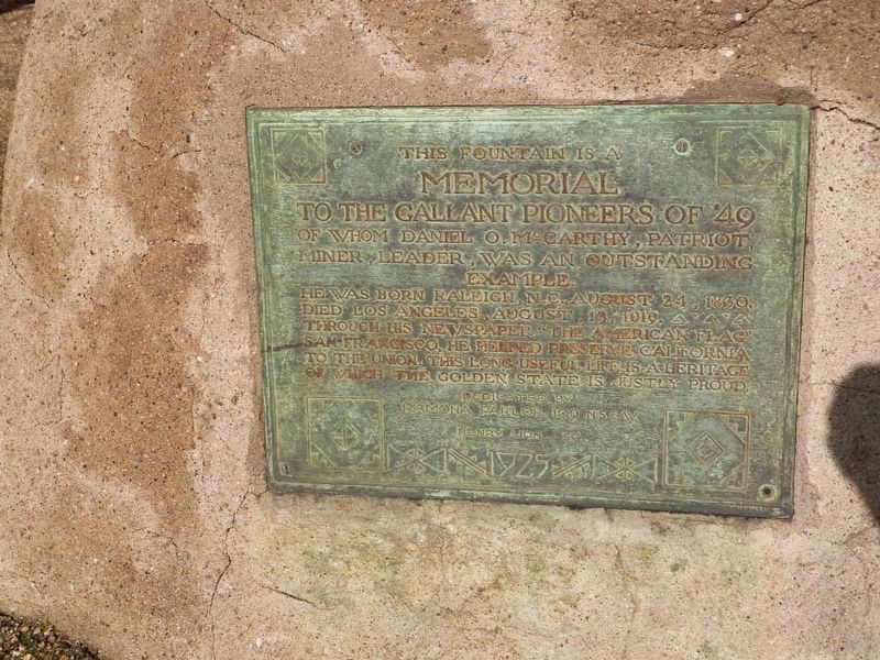 Daniel O. McCarthy Marker. Click for full size. Daniel O. McCarthy Marker image. Click for full size.