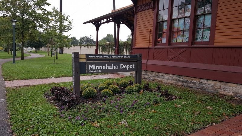 Minnehaha Depot Marker. Click for full size. Minnehaha Depot Marker image. Click for full size.