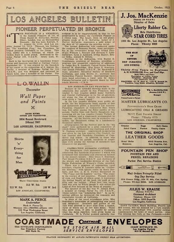 The Grizzly Bear, October 1925, p.6. Click for full size. The Grizzly Bear, October 1925, p.6 image. Click for full size.