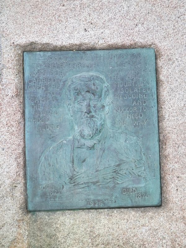 "Snowshoe" Thompson Marker. Click for full size. "Snowshoe" Thompson Marker image. Click for full size.
