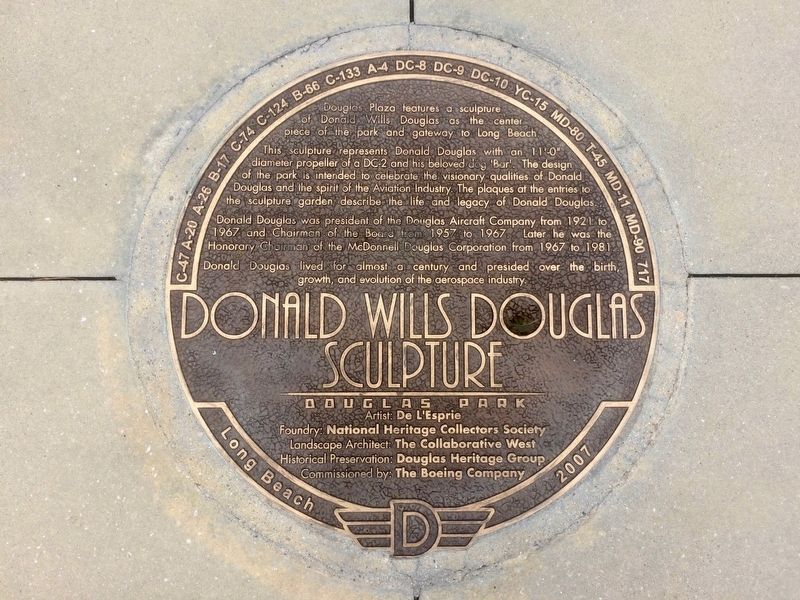 Donald Wills Douglas Sculpture image. Click for full size.