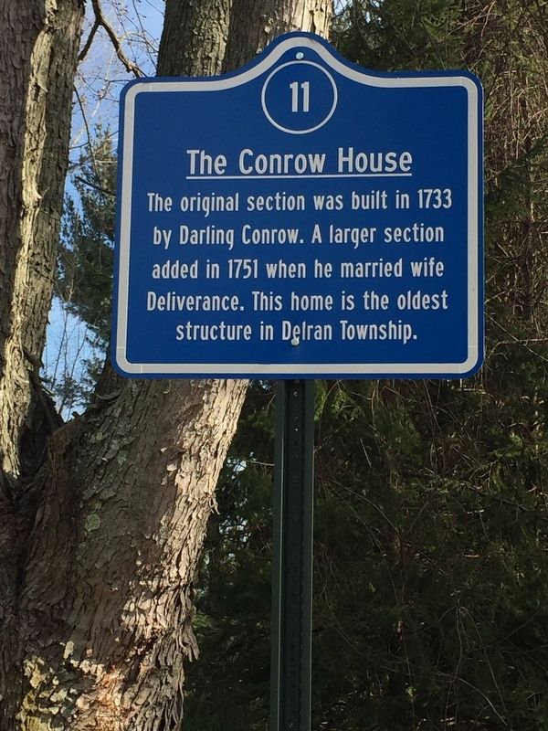 The Conrow House Marker. Click for full size. The Conrow House Marker image. Click for full size.