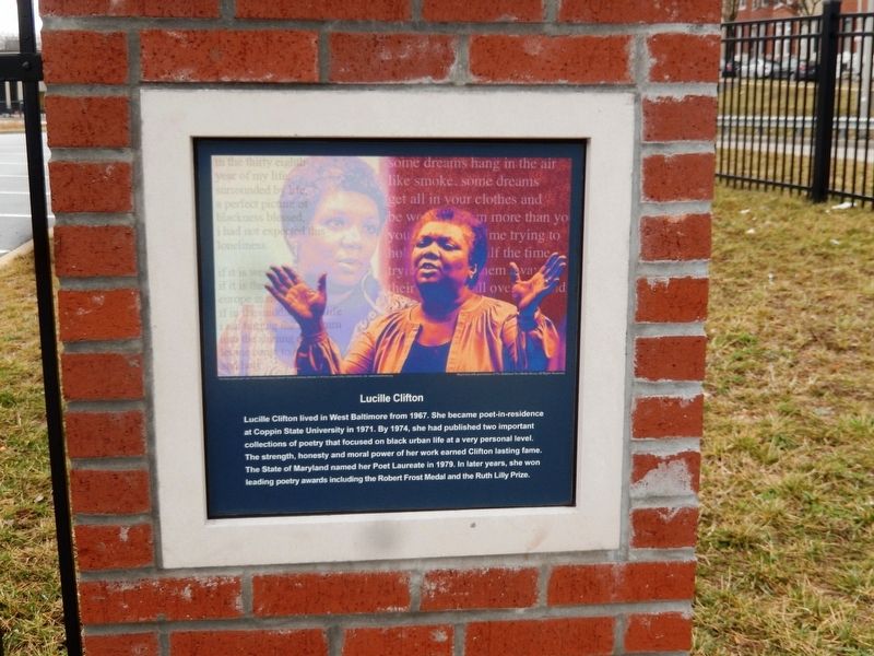 Lucille Clifton Marker image. Click for full size.