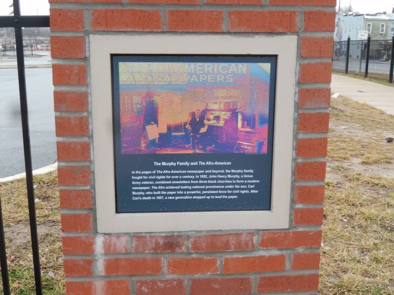The Murphy Family and The Afro-American Marker. Click for full size. The Murphy Family and The Afro-American Marker image. Click for full size.