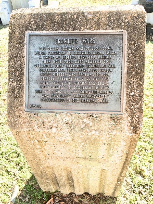 Frontier Wars Marker and stone. image. Click for full size.