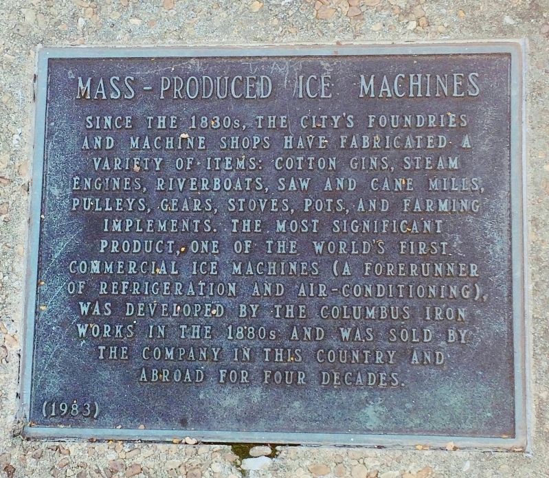 Mass - Produced Ice Machines Marker image. Click for full size.