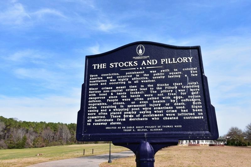 The Stocks and Pillory Marker image. Click for full size.