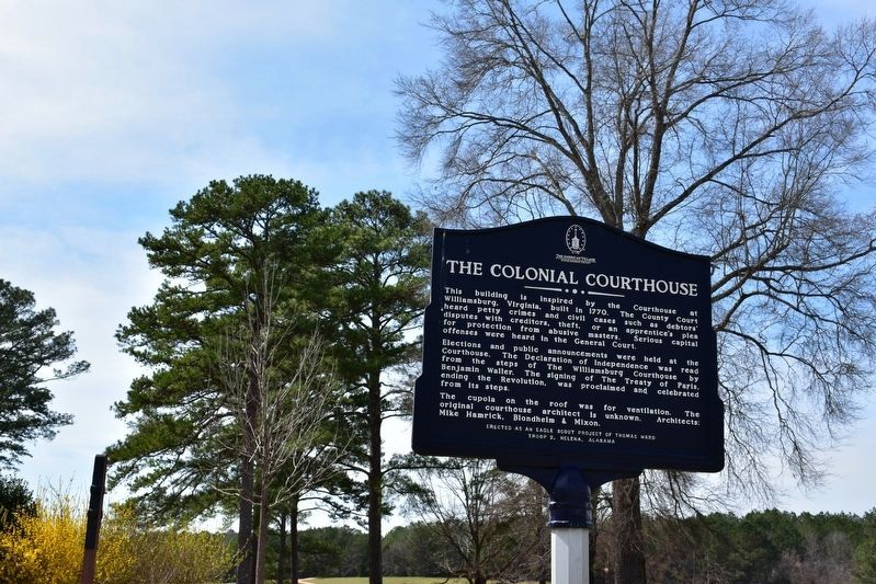 The Colonial Courthouse Marker image. Click for full size.