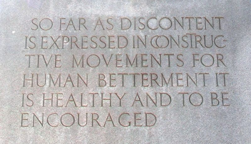John Mitchell Quote on Monument image. Click for full size.