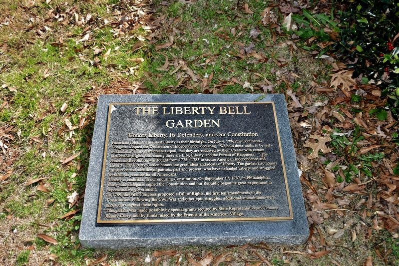 The Liberty Bell Garden Marker image. Click for full size.