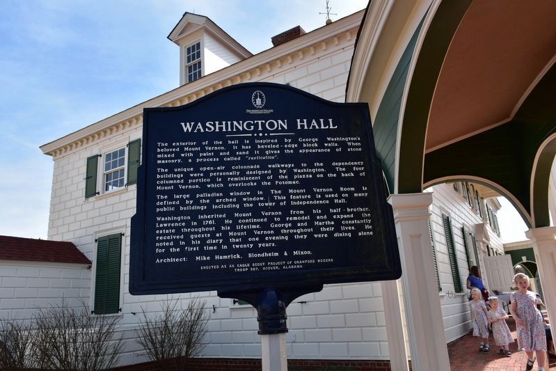 Washington Hall Marker image. Click for full size.