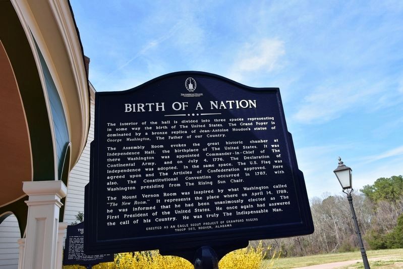 Birth of A Nation Marker. Click for full size. Birth of A Nation Marker image. Click for full size.