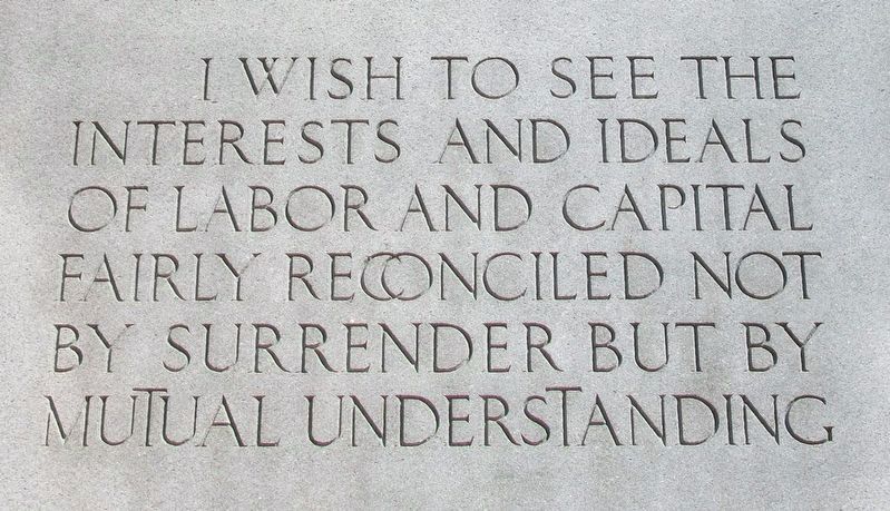 John Mitchell Quote on Monument image. Click for full size.