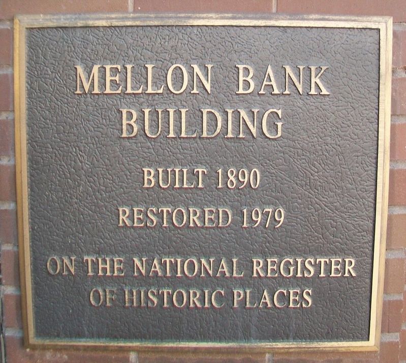 Mellon Bank Building NRHP Marker image. Click for full size.