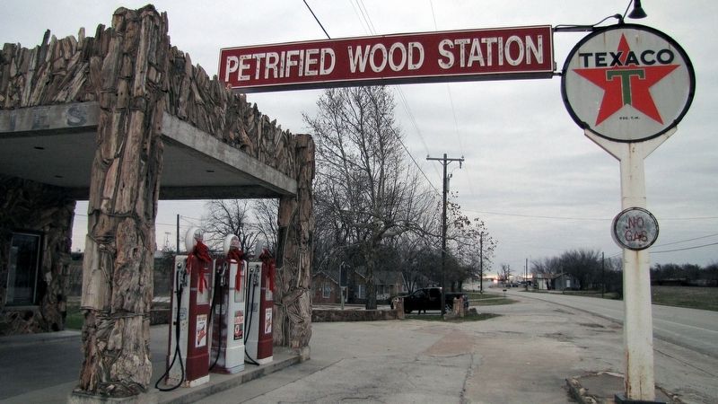 Texas Tourist Camp Complex Petrified Wood Station image. Click for full size.