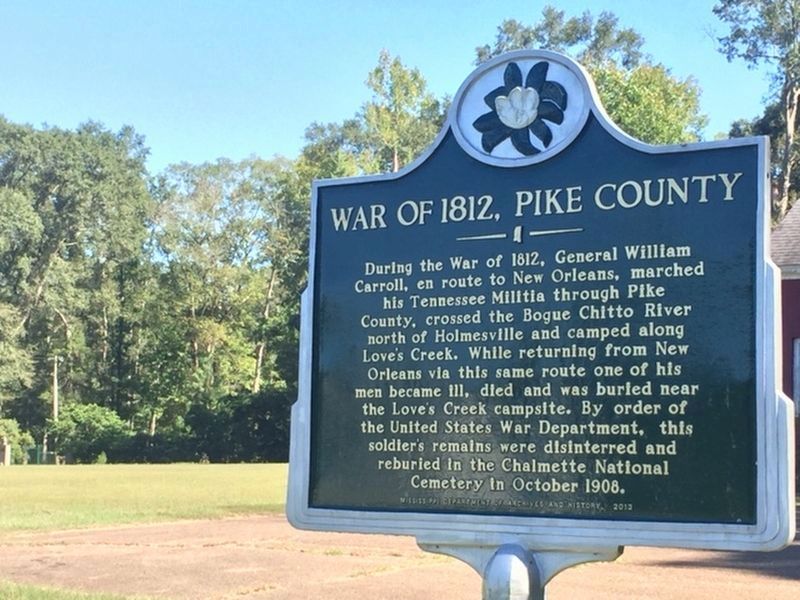 War Of 1812, Pike County Marker image. Click for full size.