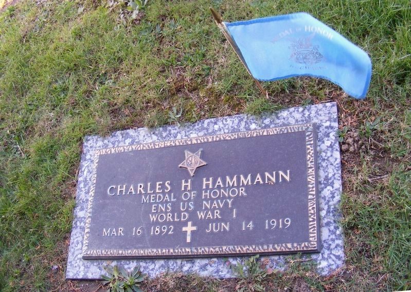 Charles H. Hammann grave marker image. Click for full size.