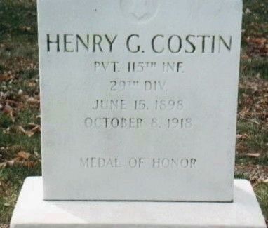 Henry G. Costin grave marker image. Click for full size.