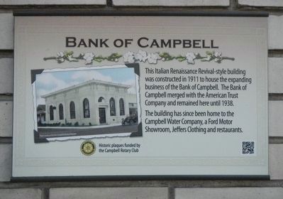 Bank of Campbell Marker image. Click for full size.