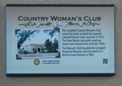 Country Woman's Club Marker image. Click for full size.