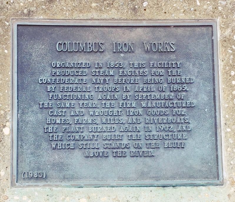Columbus Iron Works Marker image. Click for full size.