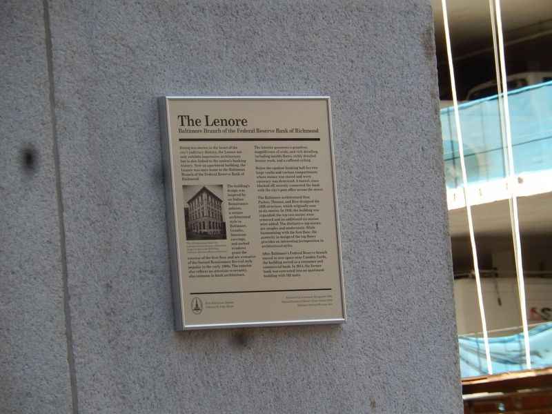 The Lenore Marker. Click for full size. The Lenore Marker image. Click for full size.