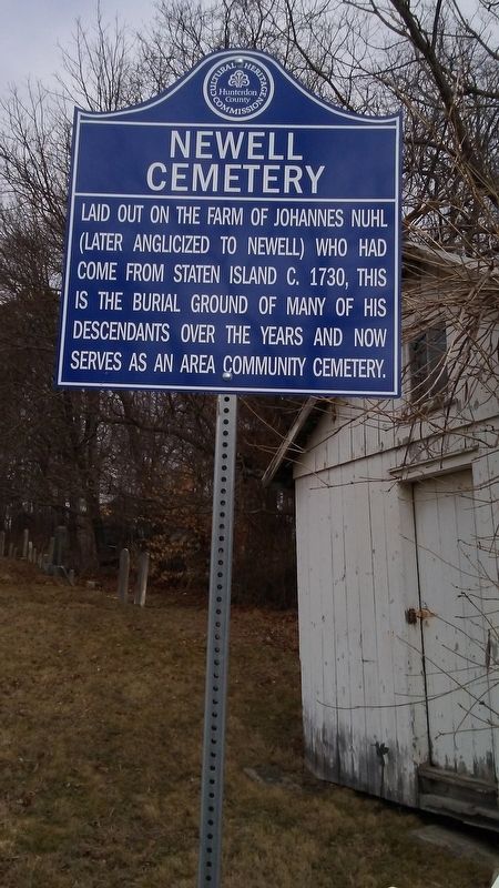 Newell Cemetery Marker. Click for full size. Newell Cemetery Marker image. Click for full size.