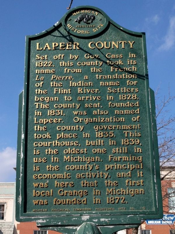 Lapeer County Marker image. Click for full size.
