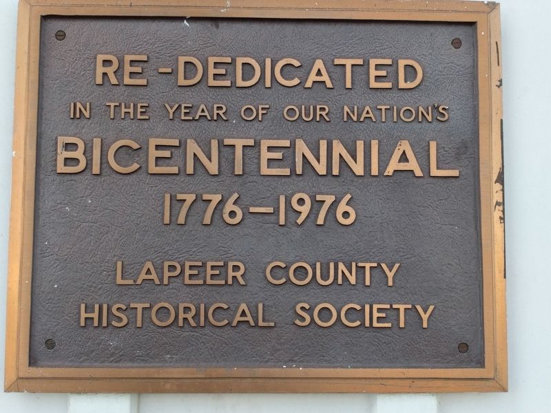 Rededication Plaque image. Click for full size.